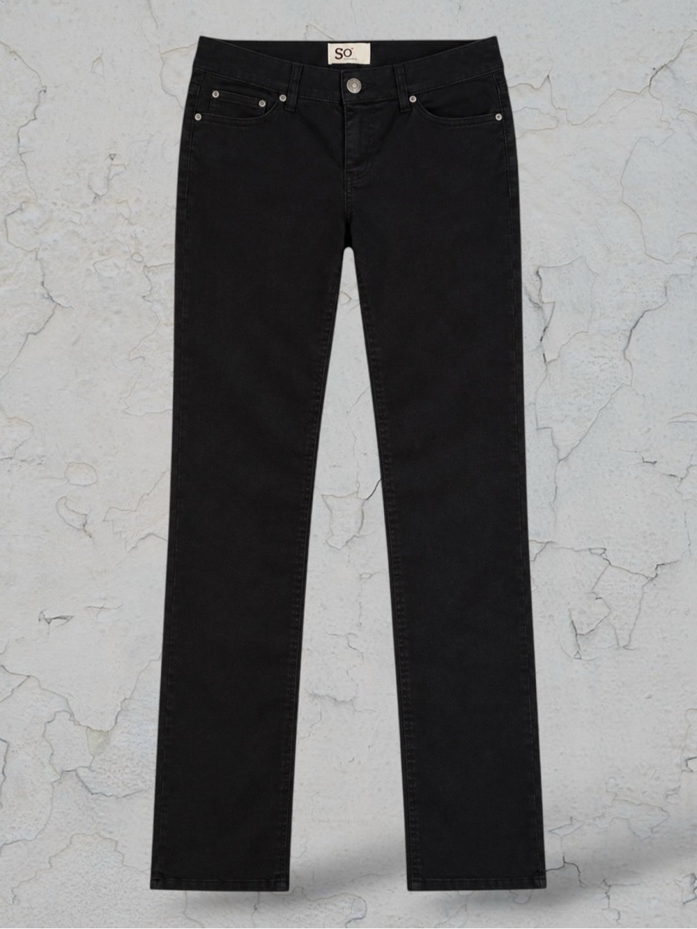 SO Skinny Pants Black Metallic Micro Sparkles Low Rise Trousers Y2K Glam 7 NWOT